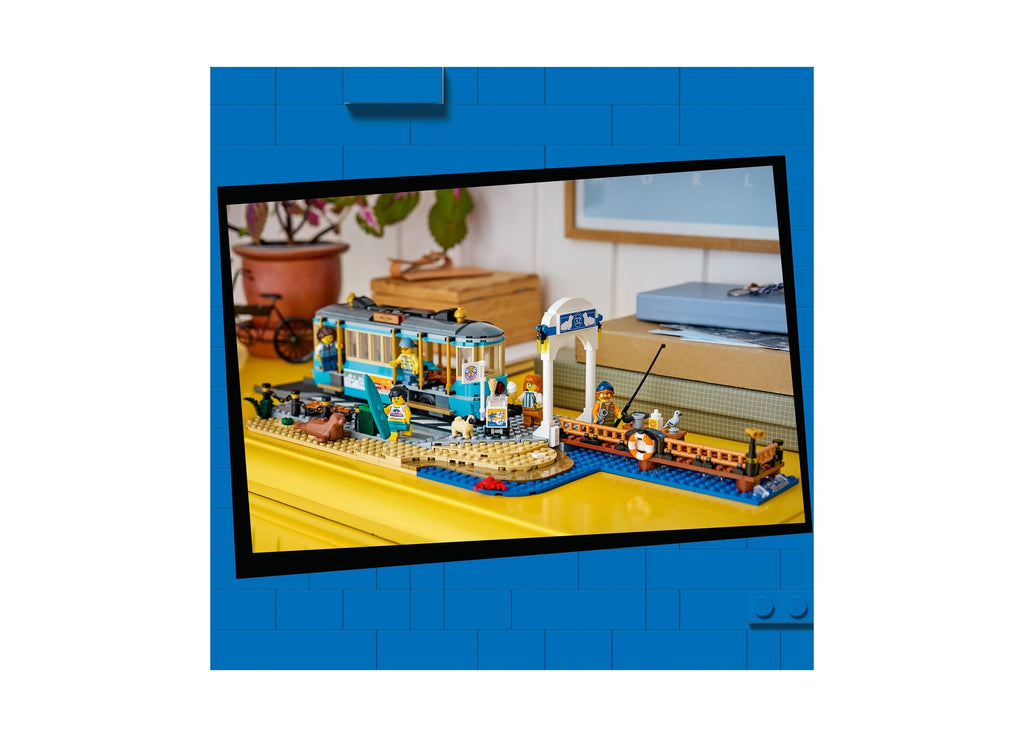 LEGO City Classic Beach Streetcar 693-Piece Building Set