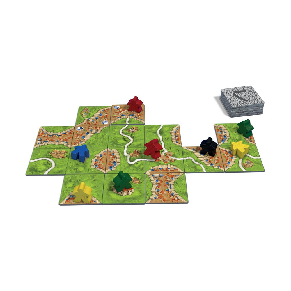 Carcassonne Strategy Board Game with The River and The Abbot Expansions