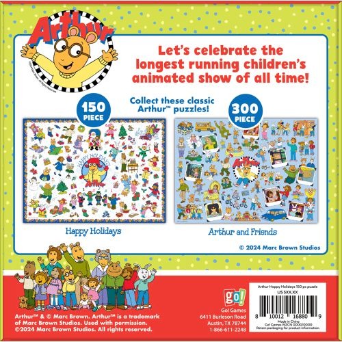 Arthur Happy Holidays Winter Fun Jigsaw Puzzle - 150 pc