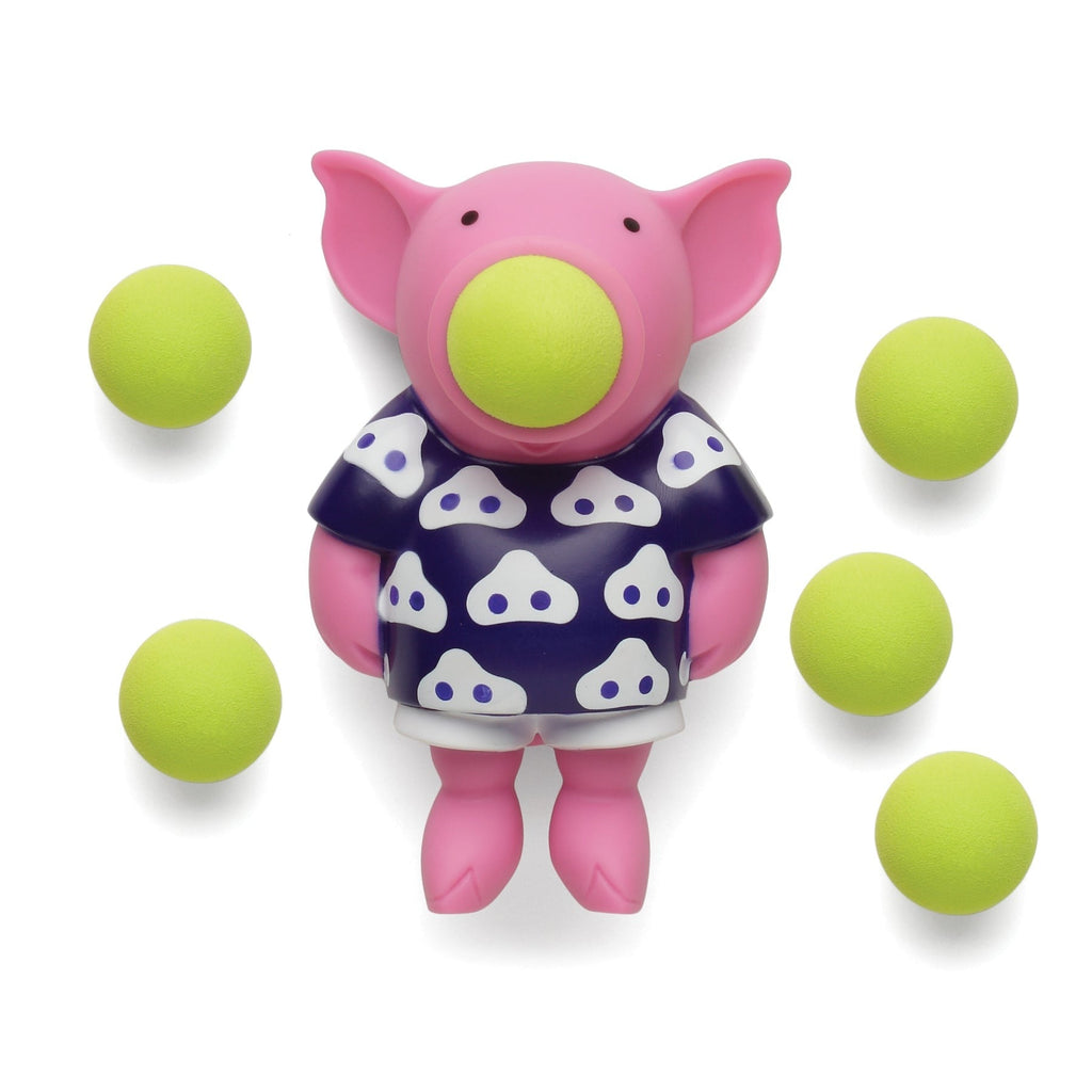 Pig Popper Soft Foam Ball Launcher With 6 Foam Balls