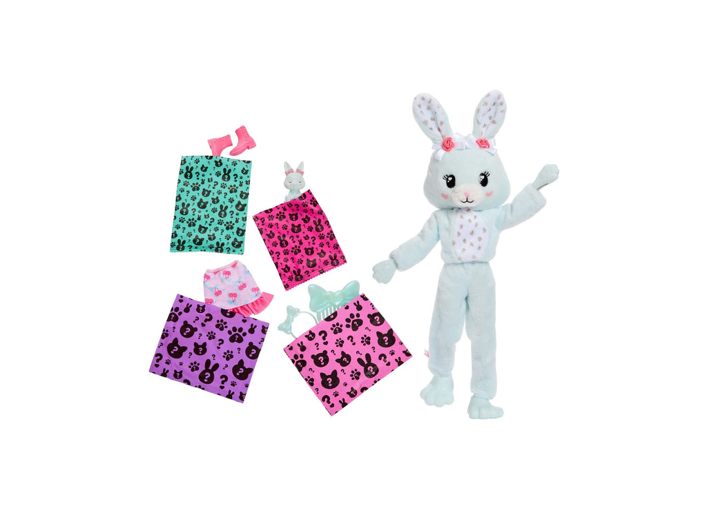Barbie Cutie Reveal Cuddly Bunny Series - Soft Plush and Doll Accessories