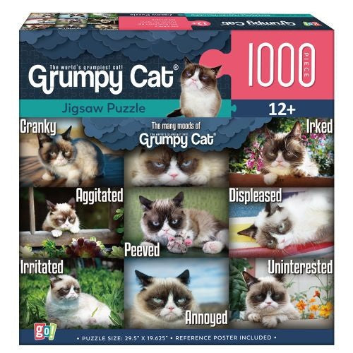 GC Grumpy Cat Humorous Collage Jigsaw Puzzle - 1000 pc