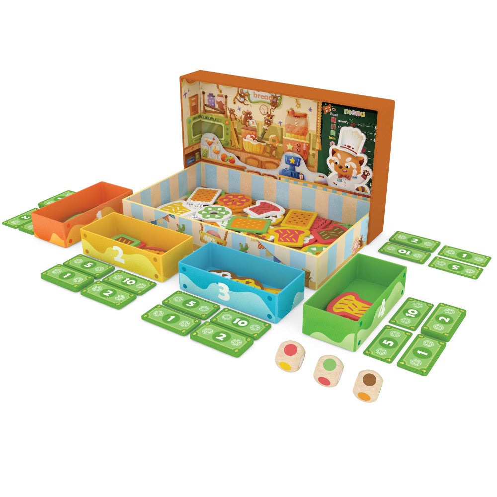 Hape Tasty Treats Raccoon Bakery Skills Board Game