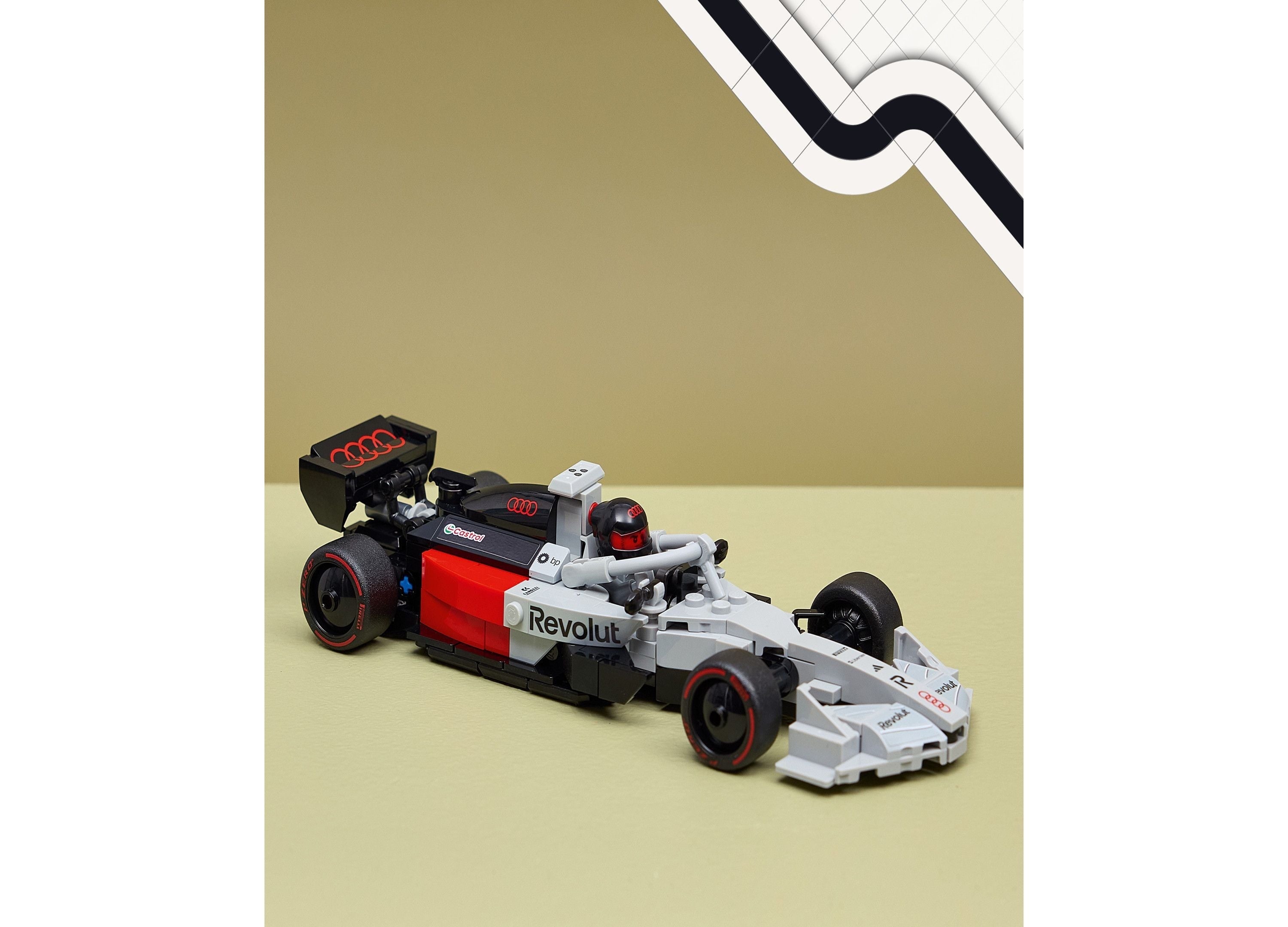 LEGO® Speed Champions Audi R26 F1® Race Car Toy Building Kit, 77259