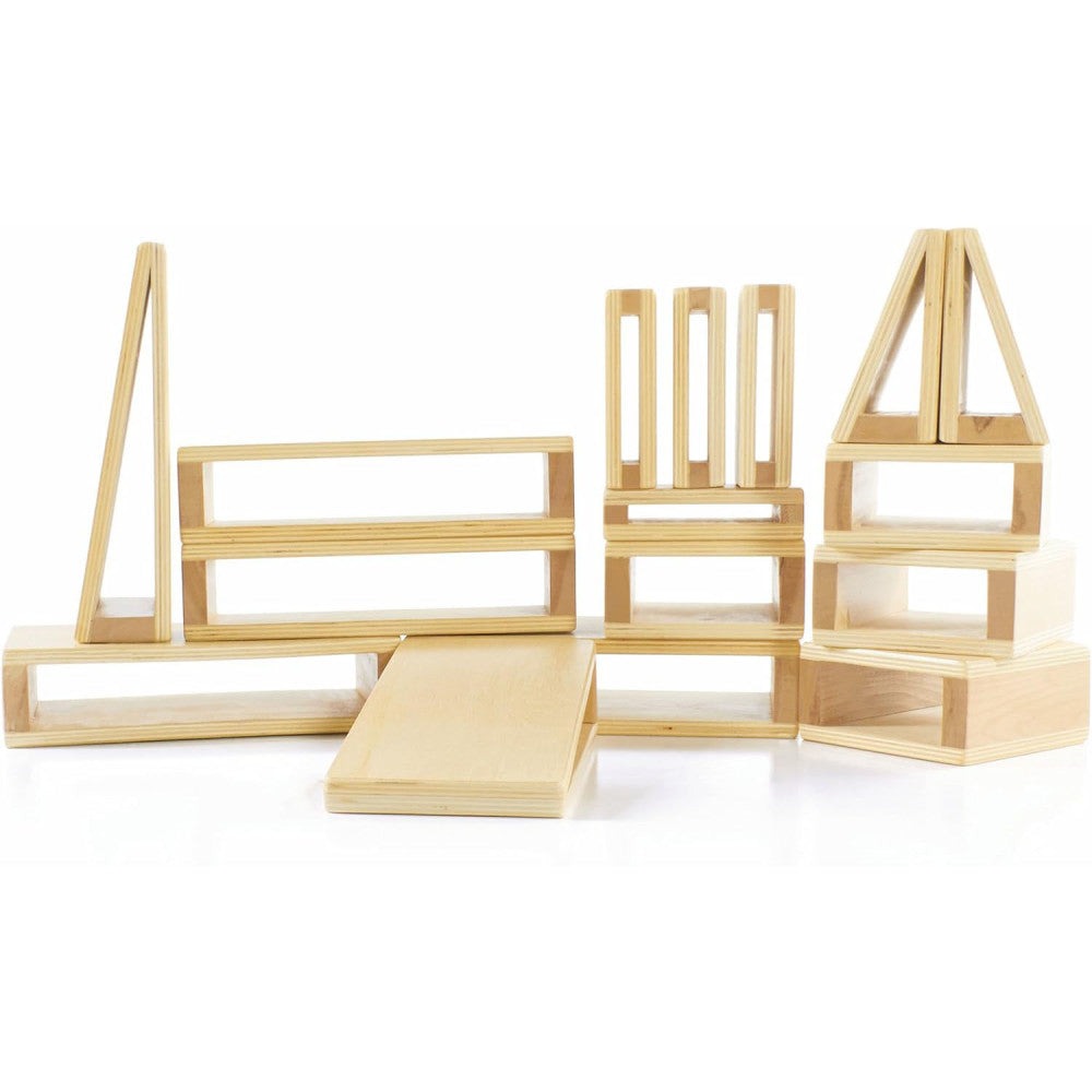 Guidecraft 16-Piece Oversized Hollow Blocks Set for Kids