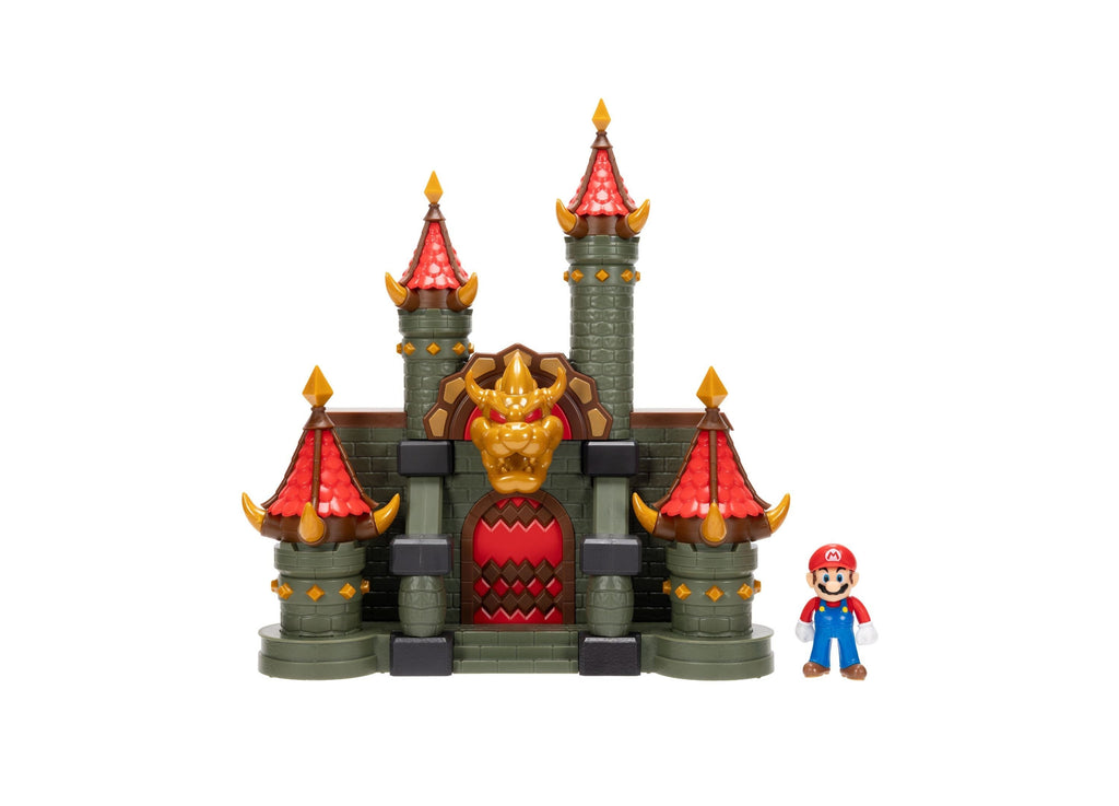 Super Mario Wonder Bowser Jr. Castle Battle Interactive Playset With Mario Figure