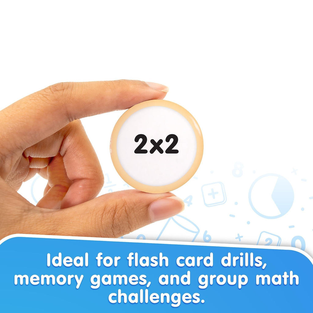 Snacks: Multiplication - 90 Double-Sided Math Practice Cards With Hands-On Learning