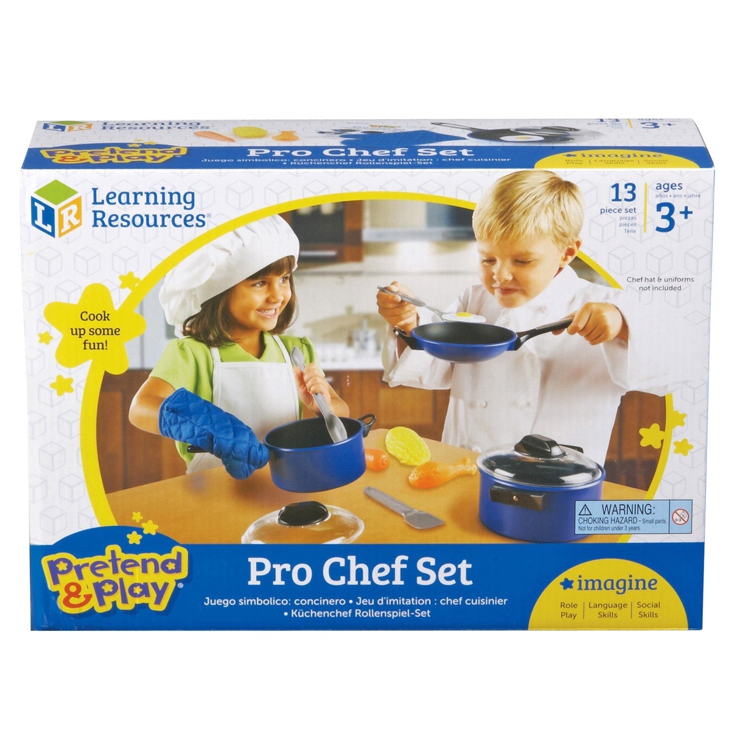 Learning Resources 13-Piece Pretend & Play Pro Chef Set