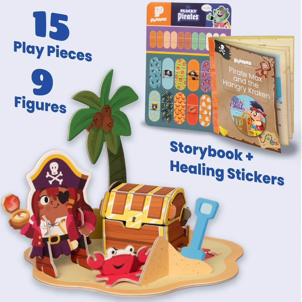 Banana-Rama Pirate Ship Buildable Playset With 9 Pirates And 21 Play Pieces