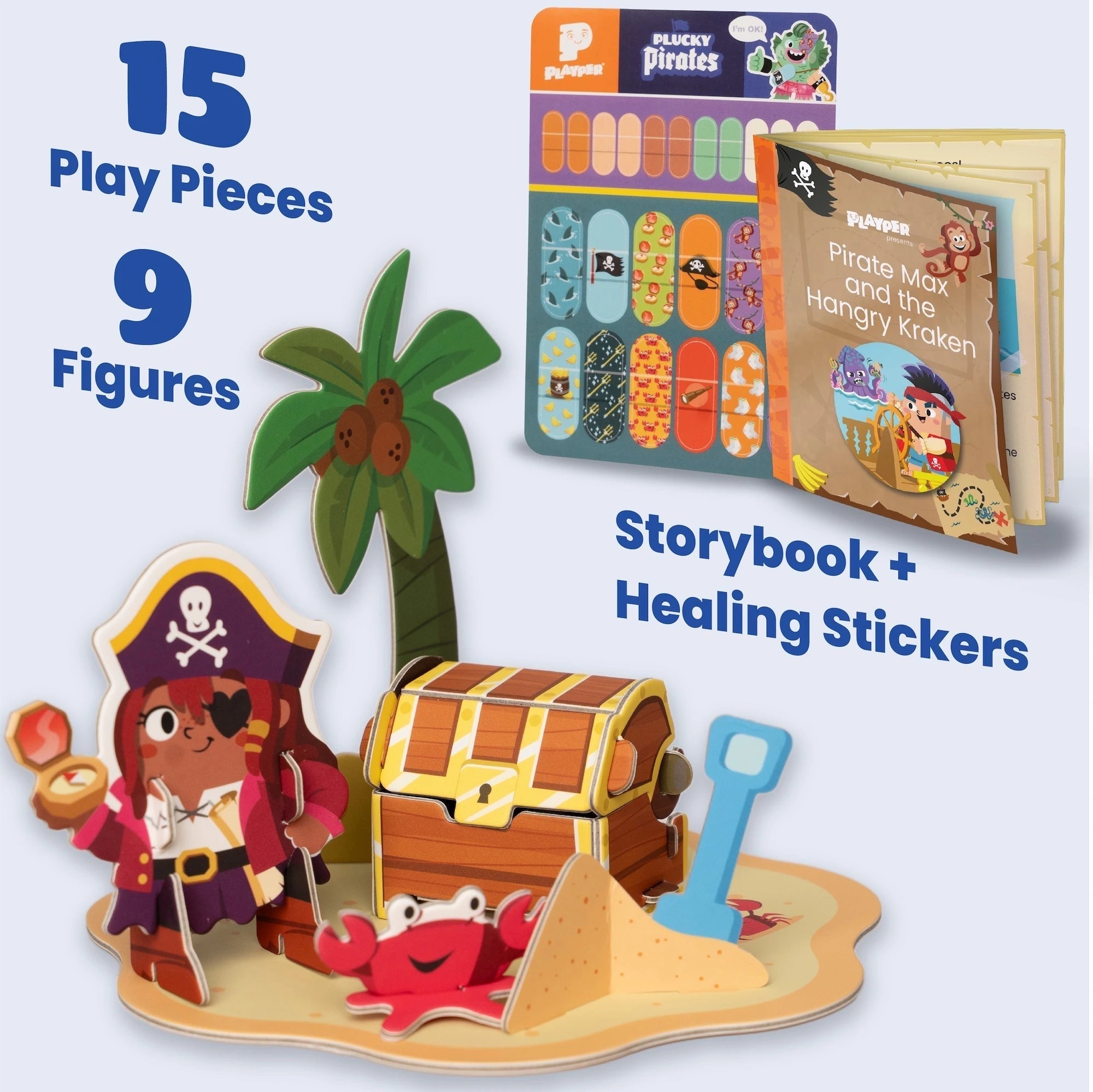 Banana-Rama Pirate Ship Buildable Playset With 9 Pirates And 21 Play Pieces
