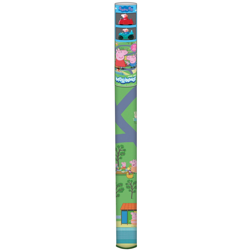 Imaginmat Peppa Pig Jumbo Floor Playmat with Toy Cars, 47 x 61 Inch