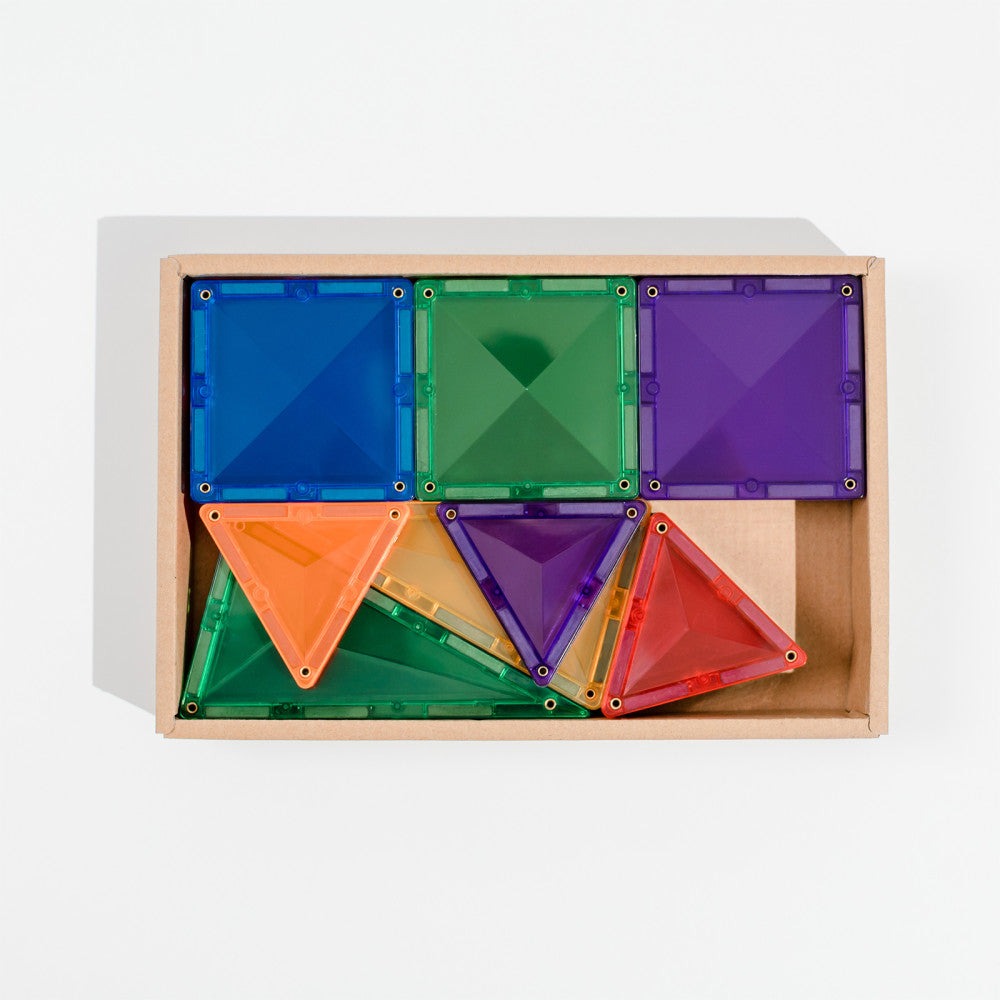 Connetix Magnetic Tiles Rainbow Mini Pack - 24 Pieces