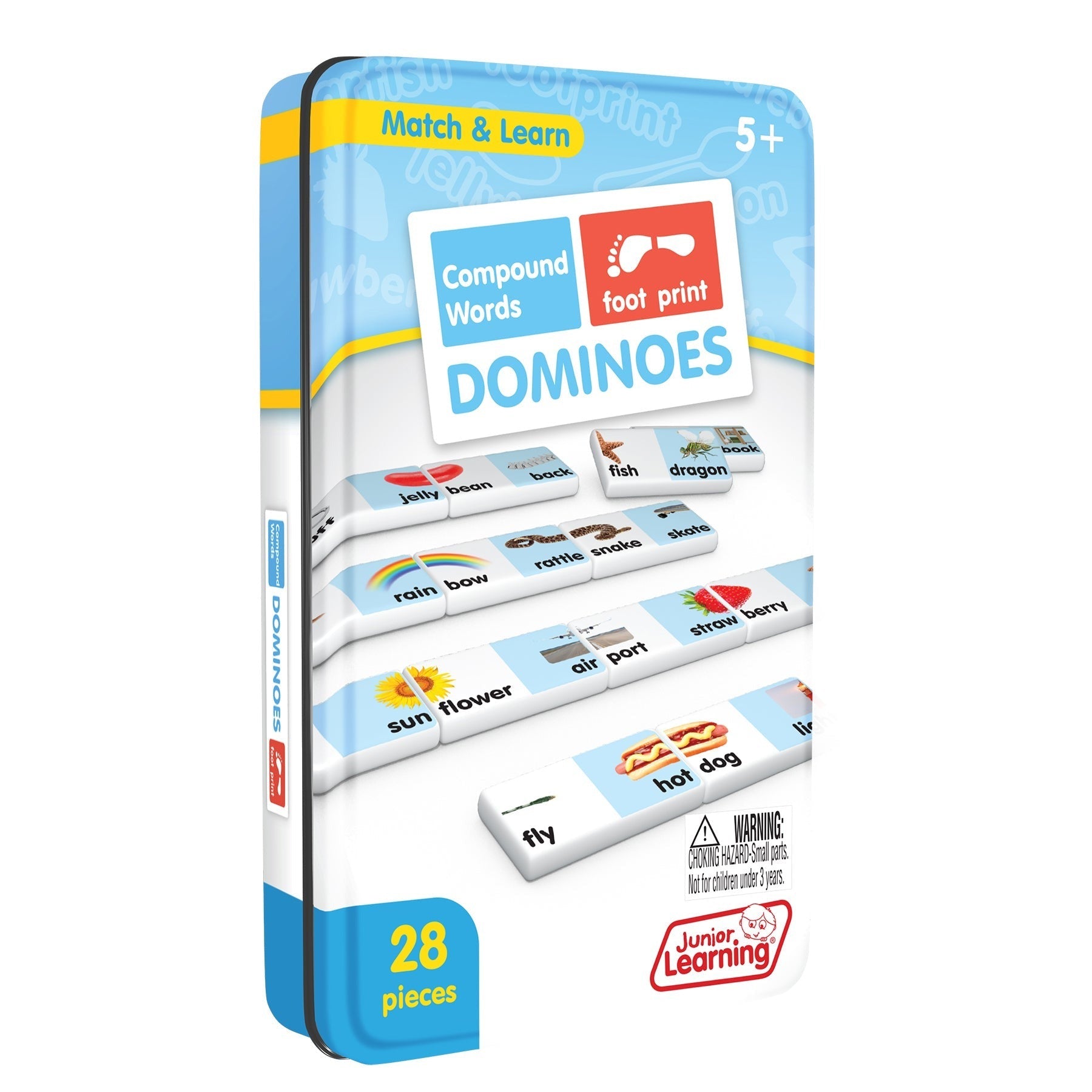 Junior Learning Compound Words Match & Learn Dominoes - Educational Toy - Set of 2
