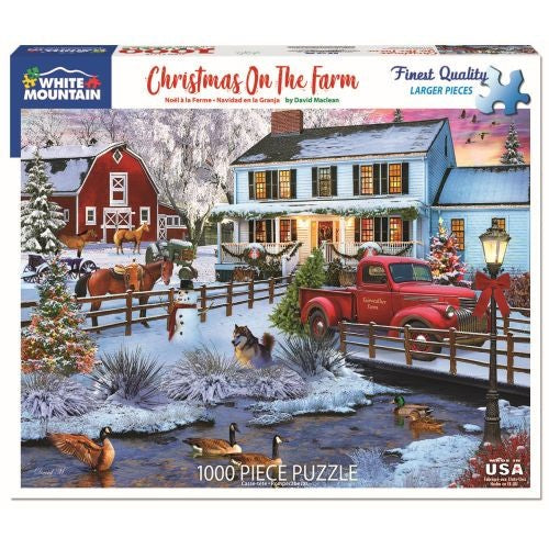 Toys R Us Christmas On The Farm Themed Jigsaw Puzzle - 1000pc