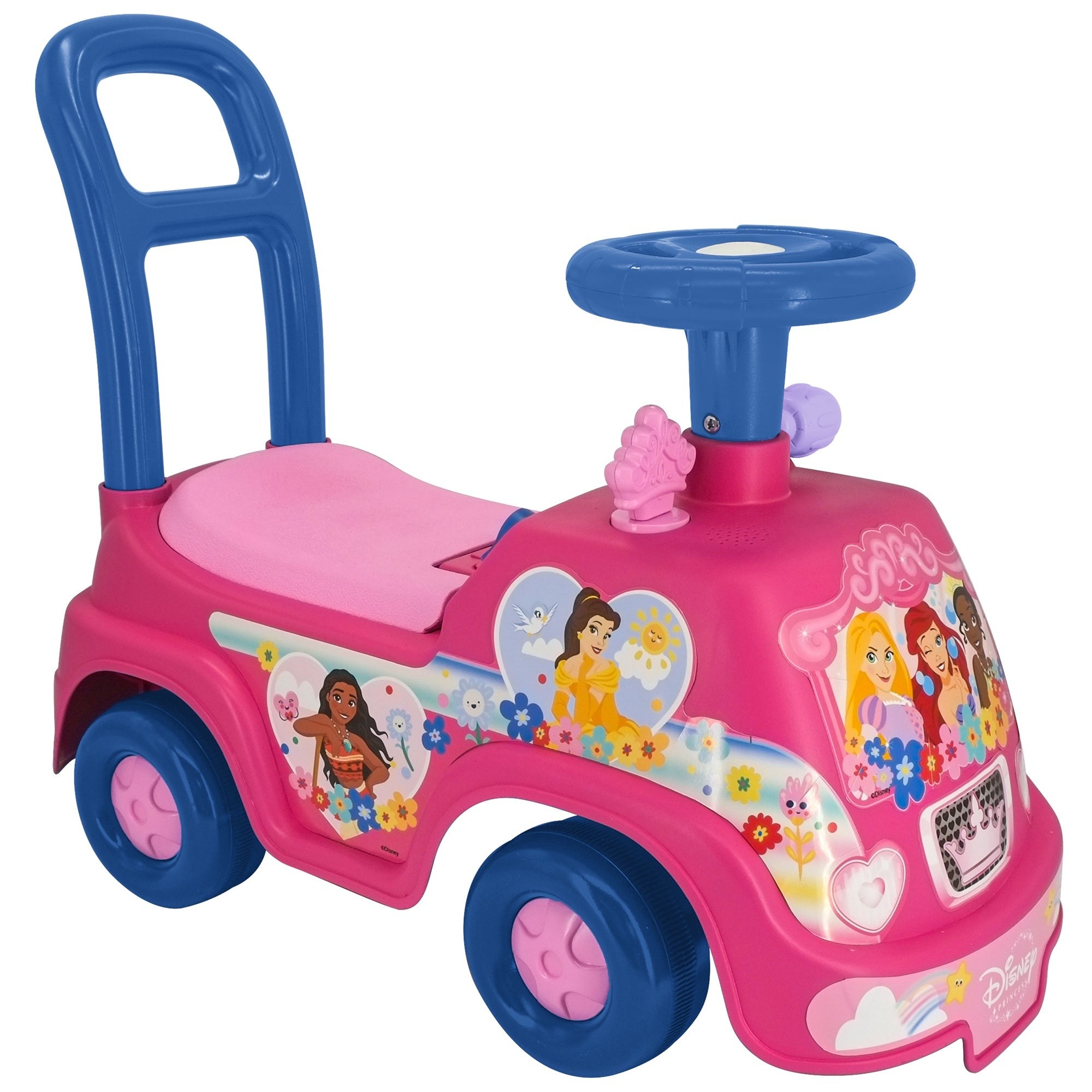 Kiddieland - Disney Princess Adventure Ride-On - Magical Light & Sound Vehicle