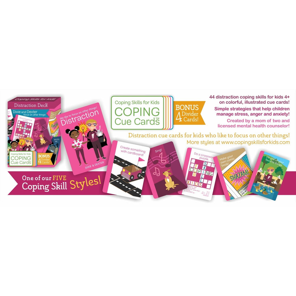 Coping Skills for KidsTM Coping Cue CardsTM Distraction DeckTM