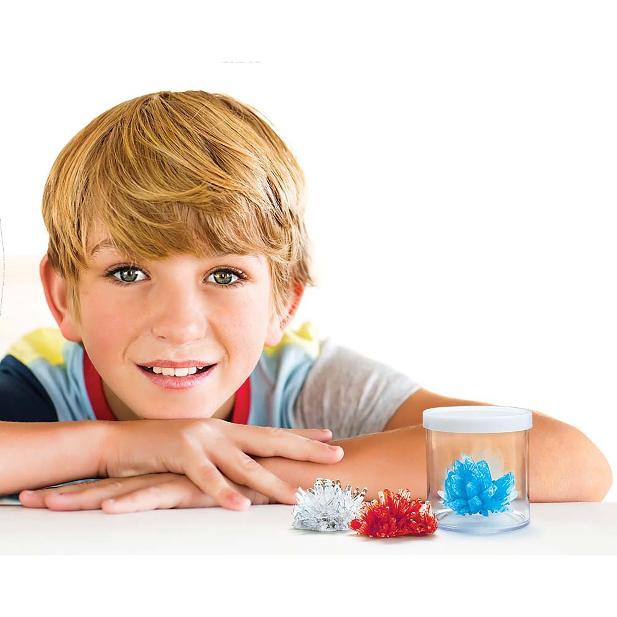 4M Crystal Growing Kit - DIY STEM Chemistry Experiment, Grow 3 Colored Crystals