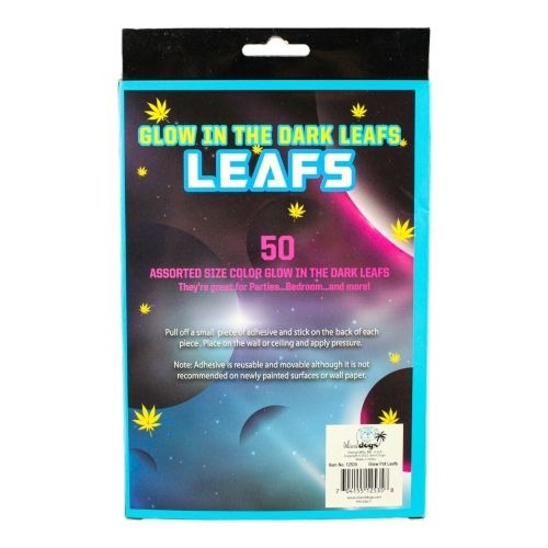 Multicolor Glow Pot Leafs Decorative Stickers