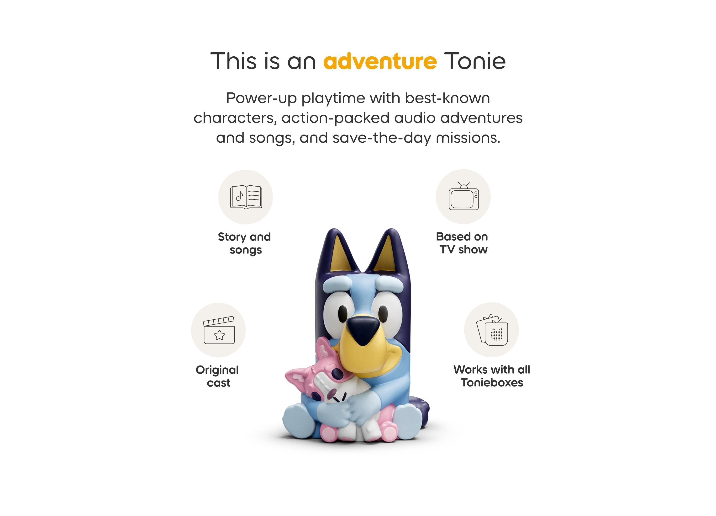 Tonies Bluey Toniebox 2 Screen-Free Interactive Starter Set