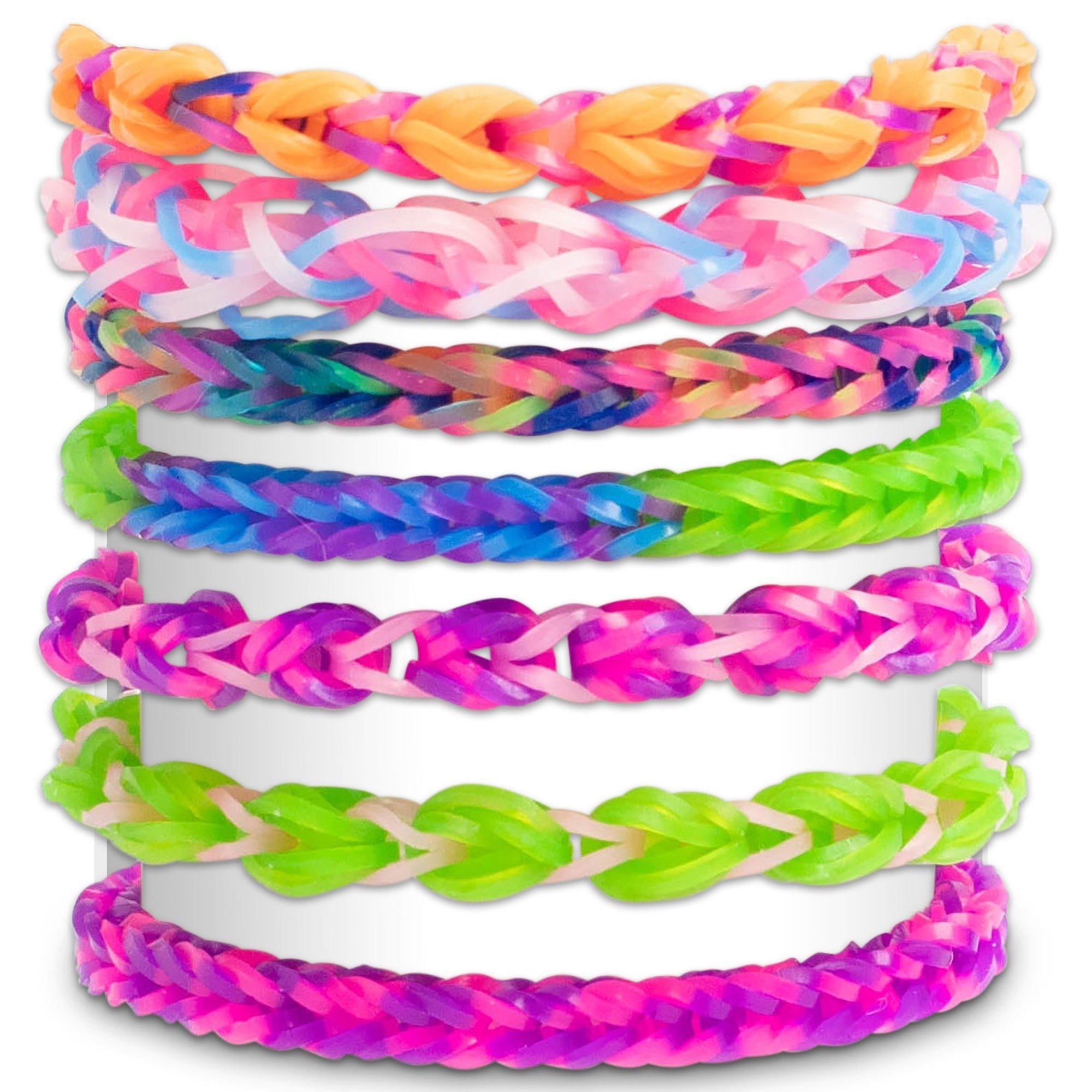 Rainbow Loom Confetti Crush Treasure Box DIY Kit With 7000 Bands