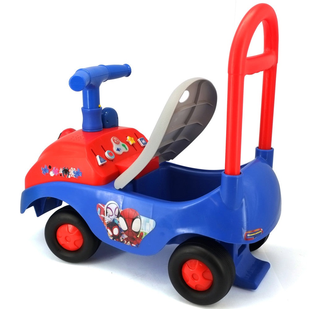 Flybar Spidey Adventure Foot-To-Floor Ride-On With Lights And Sounds
