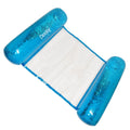 CocoNut Float Blue Glitter Hammock Pool Lounger - 49" x 30" Inflatable Relaxation Chair