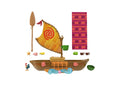 Disney Princess Moana Ocean Voyager Canoe Playset, Floating Boat, Fashion Doll Playset