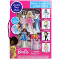 Barbie Fabric Fashions Paper Dolls Craft Set With 4 Dolls And Accessories