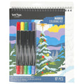 Vivid By Brea Reese Christmas Tree Marker Coloring Kit With 5 Dual-Color Markers