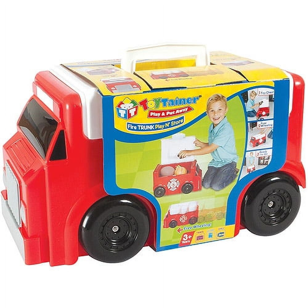 Toytainer Fire Trunk Play-n-Save Organizer