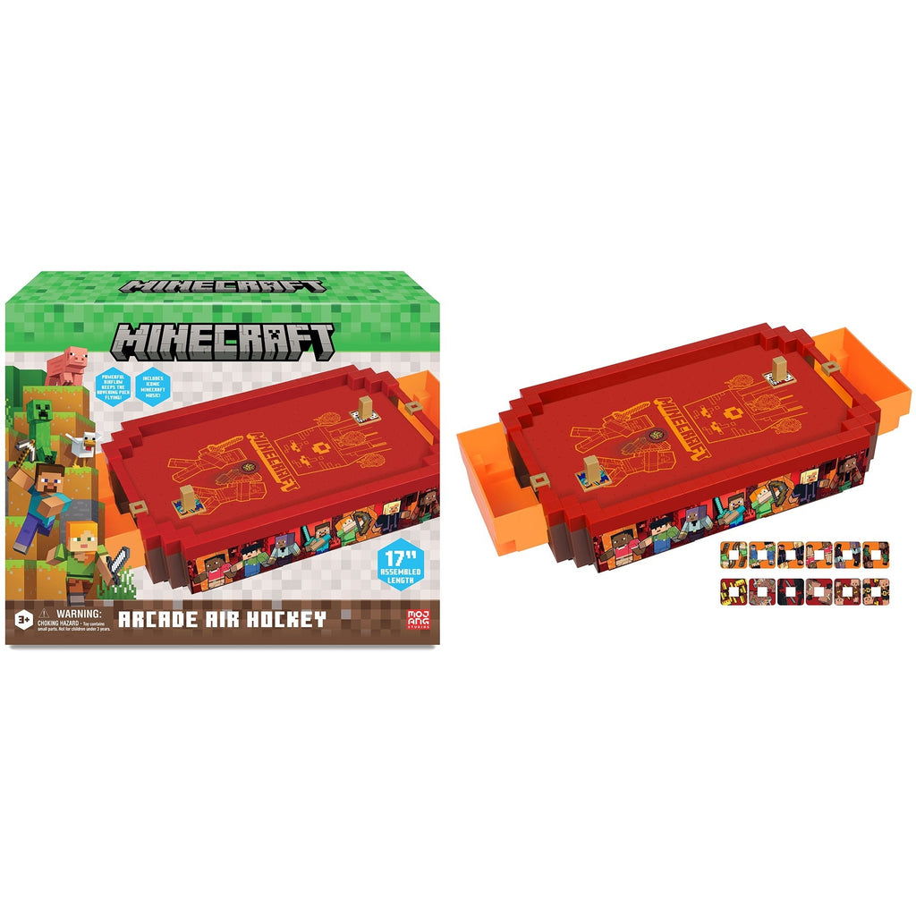 Minecraft Arcade Nether 17-Inch Tabletop Air Hockey Game