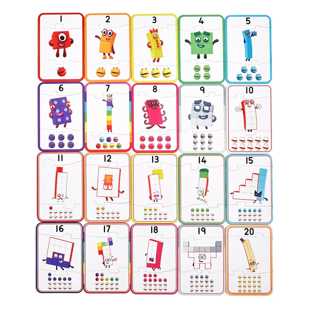 Hand2Mind Numberblocks Counting Puzzle Set - Numeracy Fun - Ages 3-5