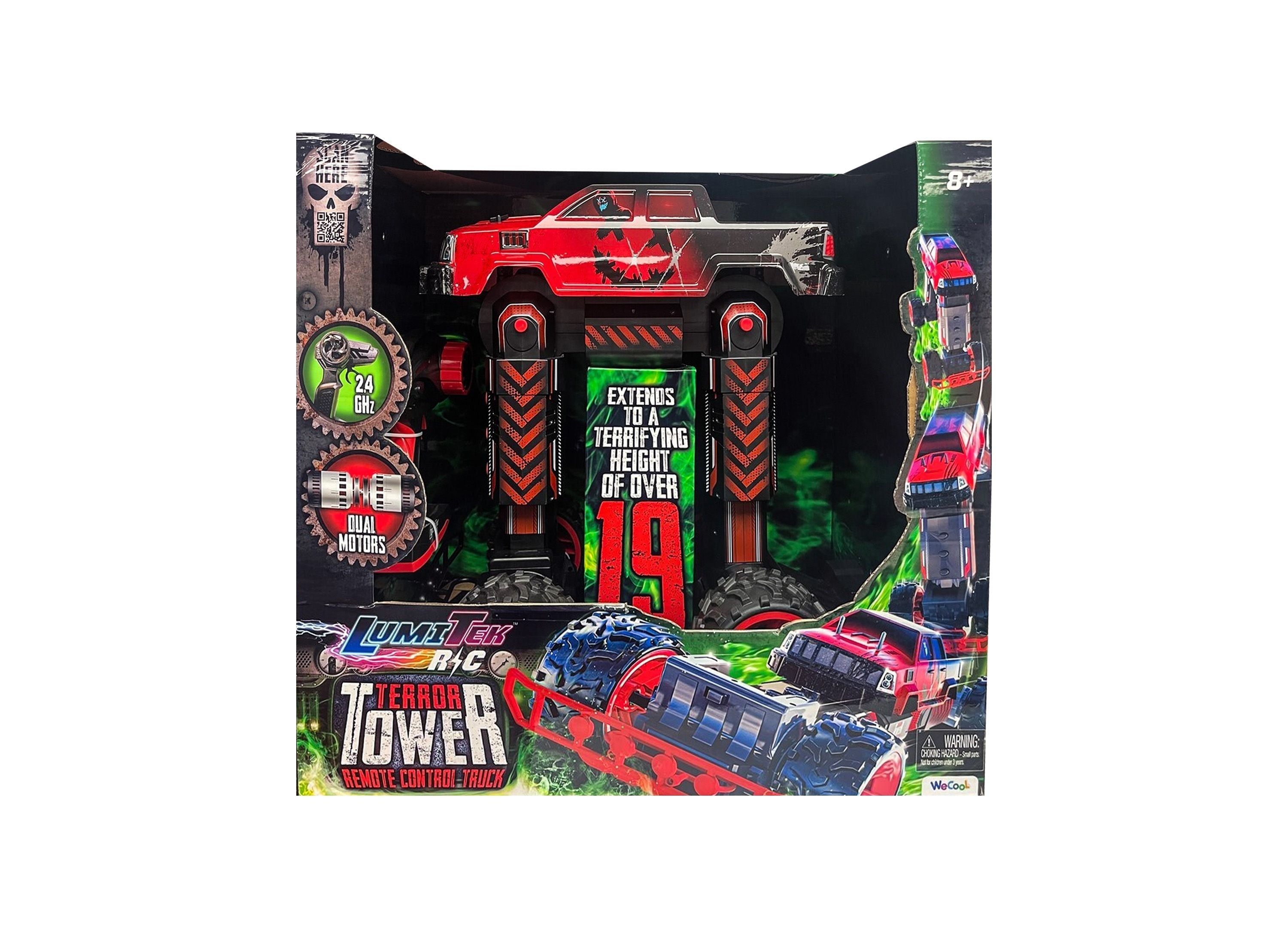 LumiTEK Remote Control Terror Tower - 1:8 Dynamic Monster Truck
