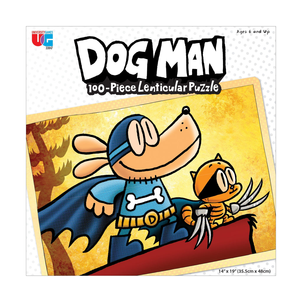 Dog Man Adventures Lenticular Jigsaw Puzzle 100 Pieces