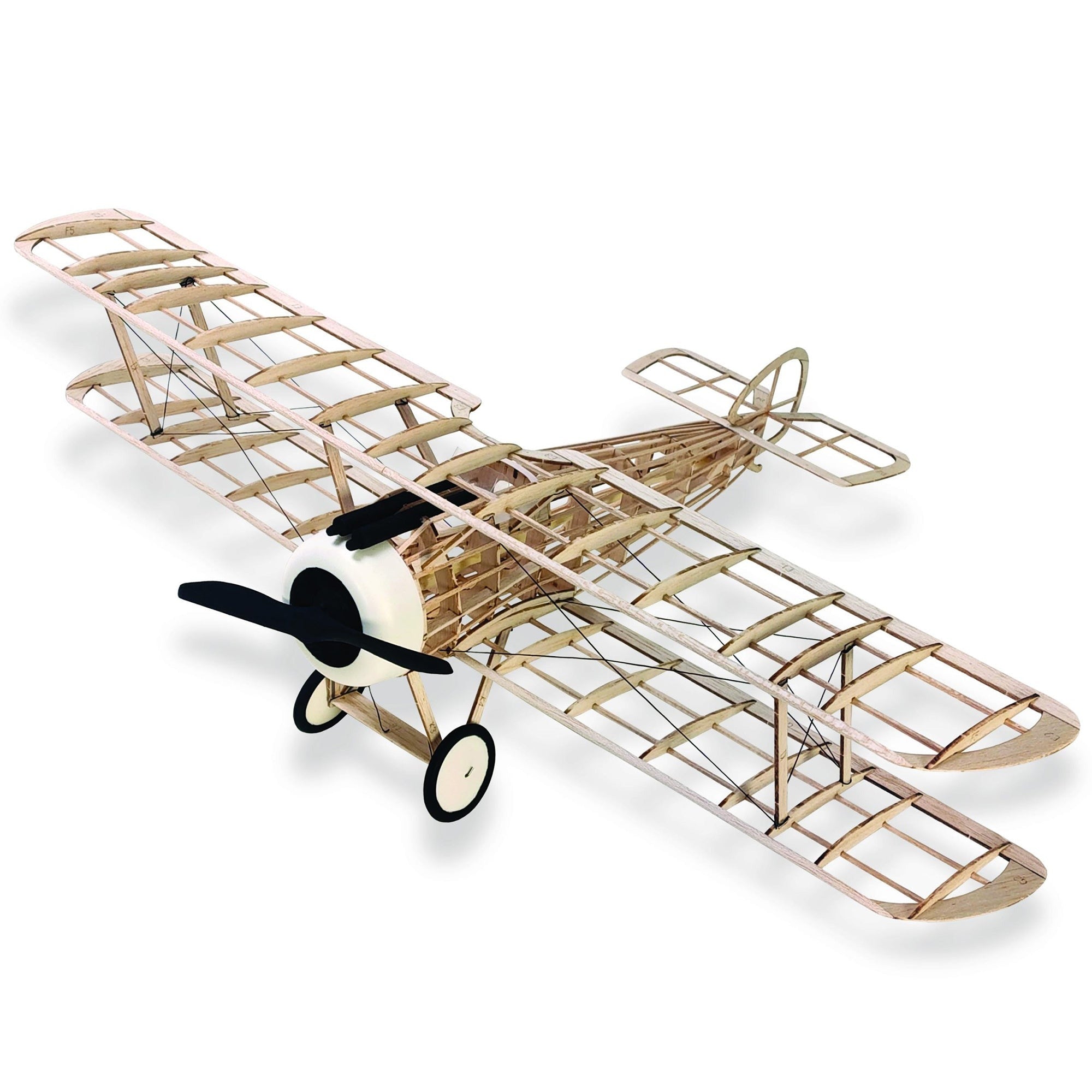 Sopwith Camel WWI Fighter Plane Model Kit - 18-Inch Wingspan Laser-Cut Balsa Wood