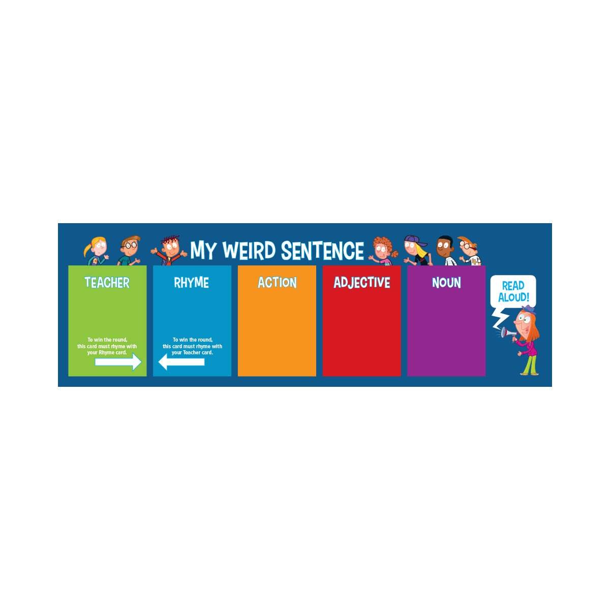 My Weird School: The Game - Miss Bernard Is A Wild Card Sentence-Building Game