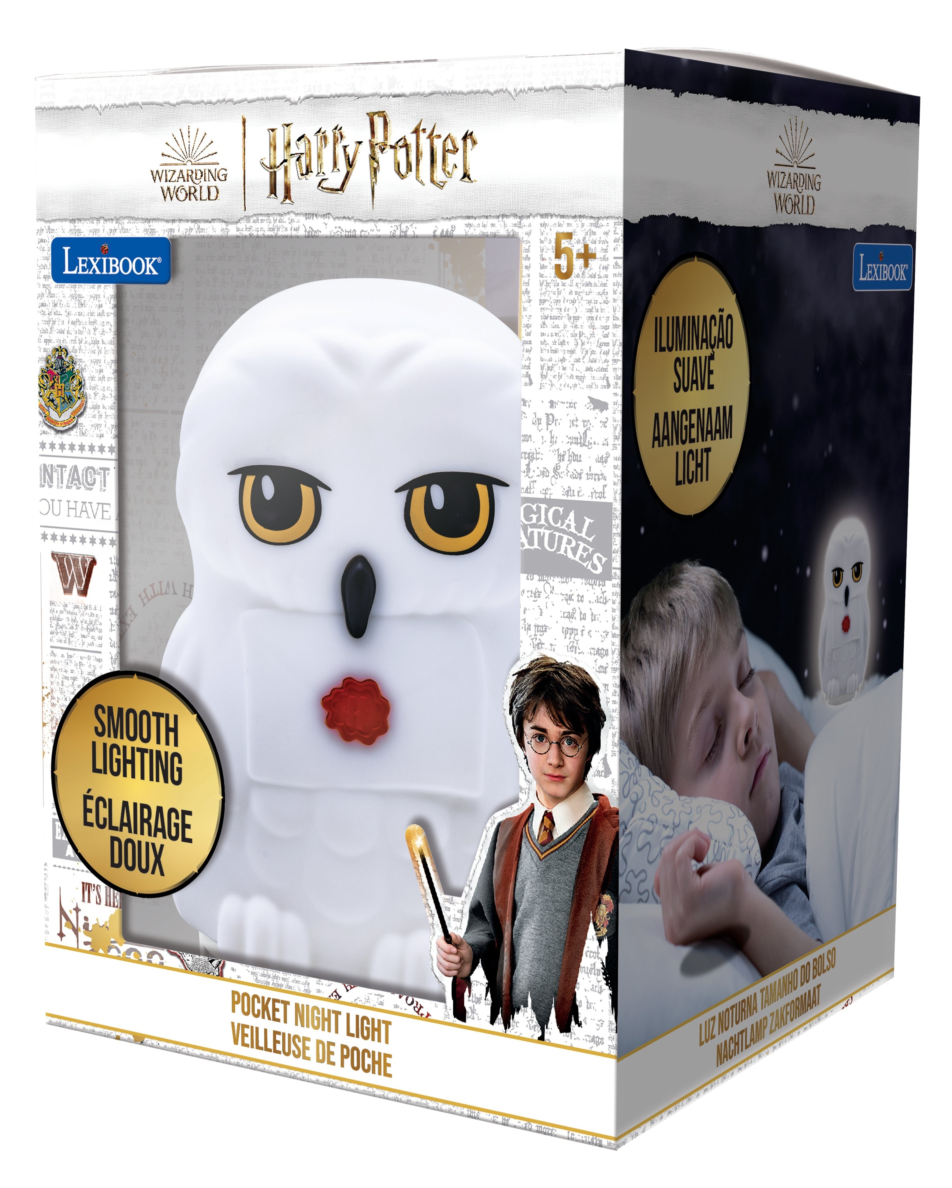 Hedwig 3D nightlight with soft white light