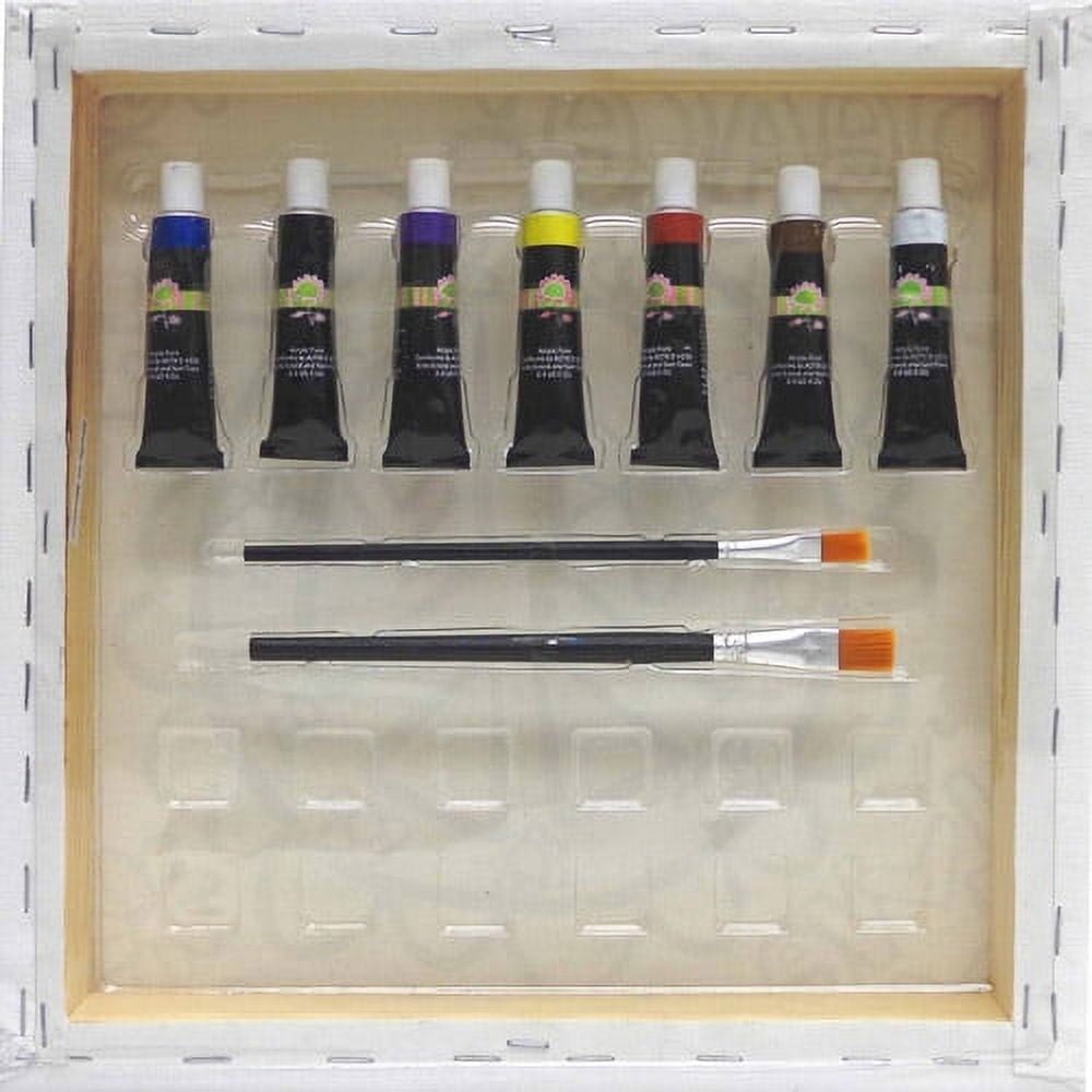 Paintadoodle Creative Cricket Art Canvas Kit 12x12