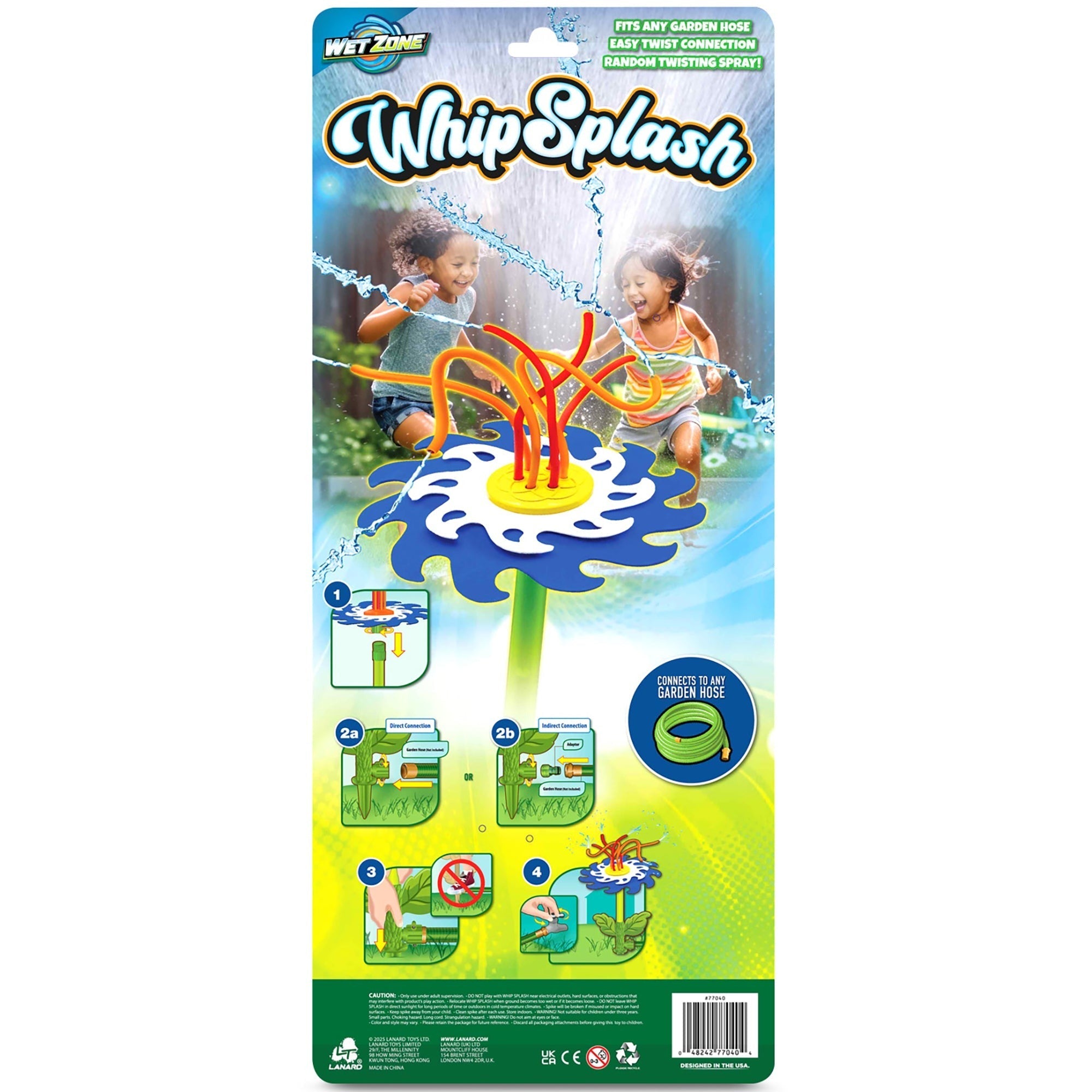 Lanard Whip Splash Sprinkler With Flexible Whipping Water Hoses
