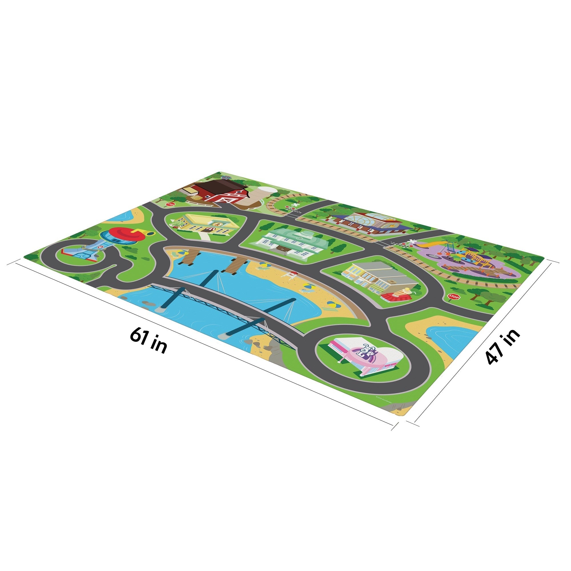 Imaginmat Jumbo Paw Patrol Floor Playmat With 2 Toy Cars 47 X 61 Inch