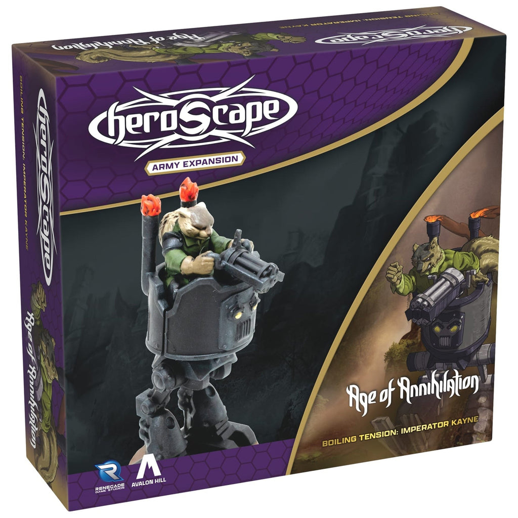 Heroscape Imperator Kayne Army Expansion - Assembled Unpainted Figure & Army Card