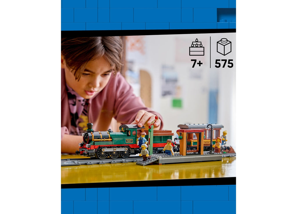 LEGO City Vintage Steam Train 575-Piece Building Set
