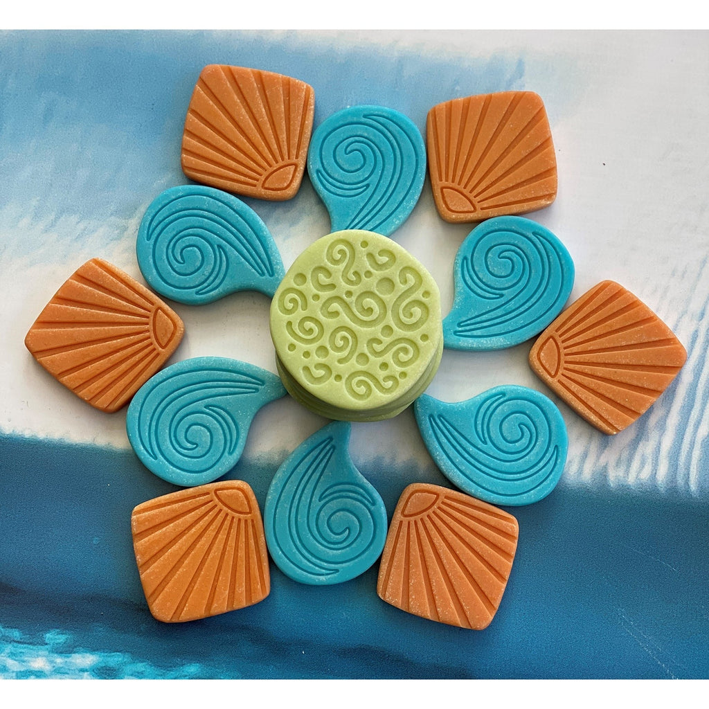 Yellow Door - Ocean Play Scenery Stones - Set of 18
