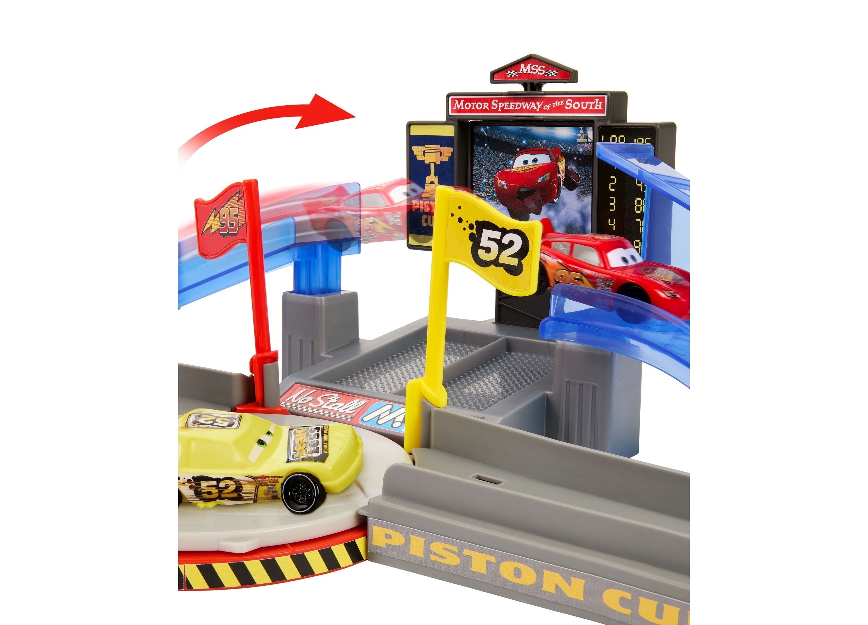 Disney Pixar Cars Stunting Speedway Playset with Piston Cup