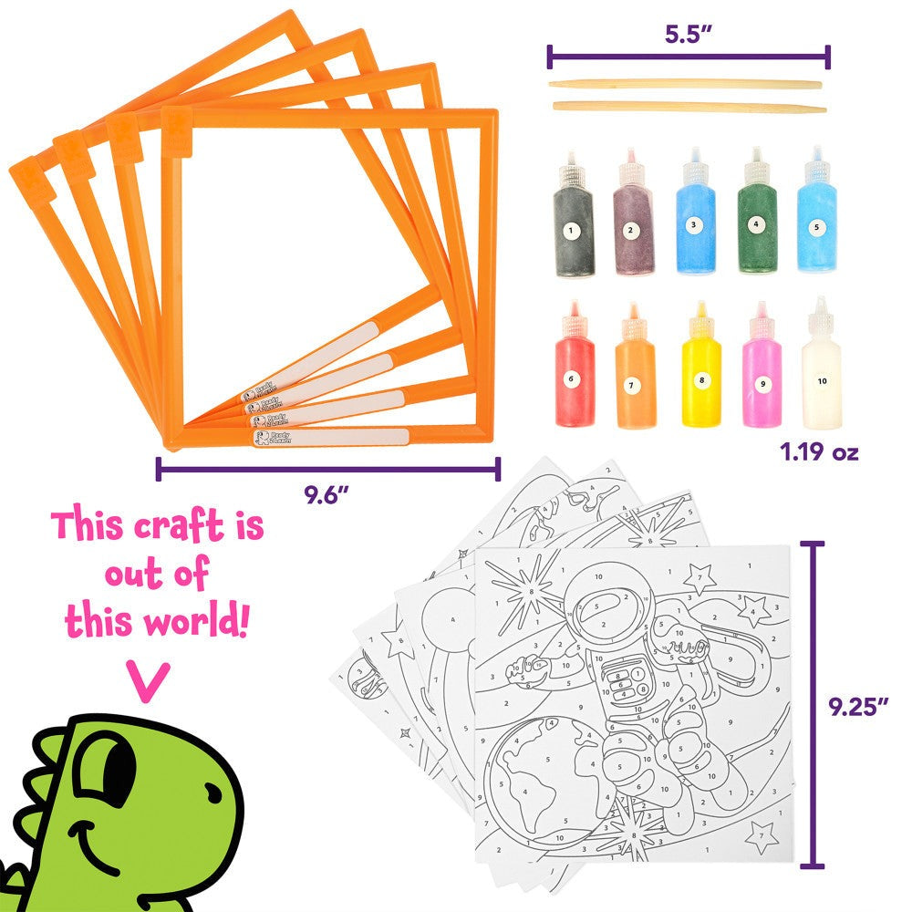 READY 2 LEARN Cosmic Sand Art Kit - Space Scenes Creation Set
