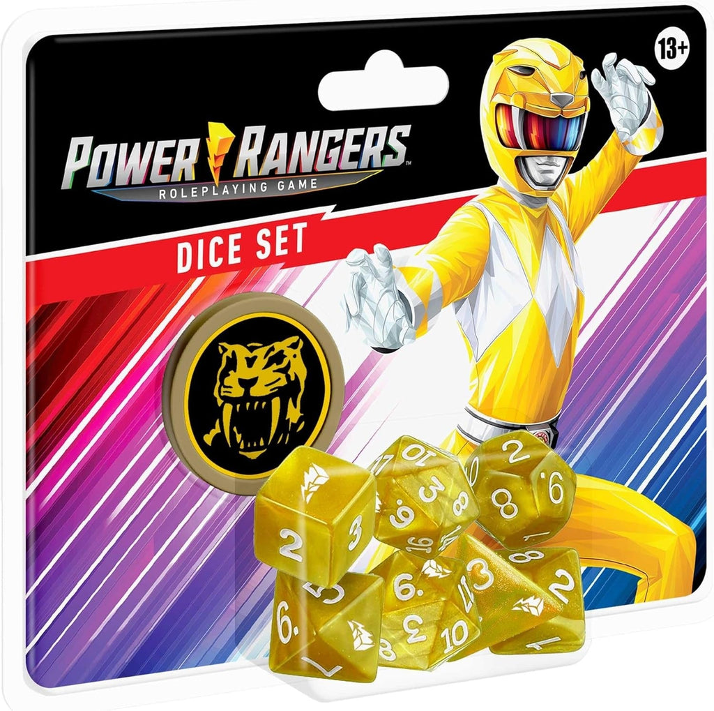 Power Rangers RPG Yellow Dice Set - Ultimate Ranger Roleplay Gear
