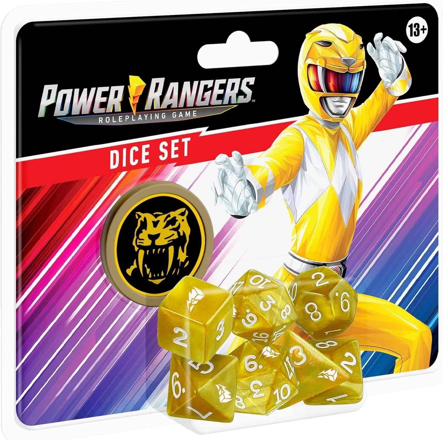 Power Rangers RPG Yellow Dice Set - Ultimate Ranger Roleplay Gear