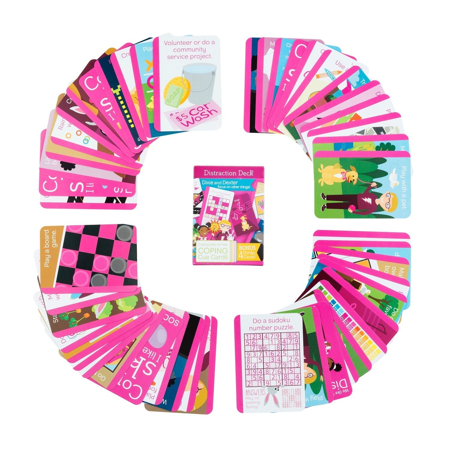 Coping Skills for KidsTM Coping Cue CardsTM Distraction DeckTM