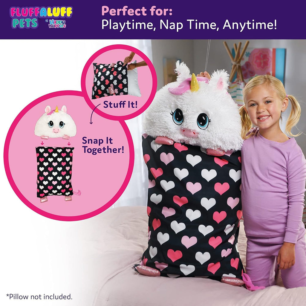 Happy Nappers Arianna Unicorn 36 inch 2-in-1 Play and Sleep Pillow