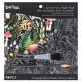 Brea Reese Scratch Art Paper Pad - Nature 12 Designs
